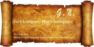 Gottsegen Narcisszusz névjegykártya